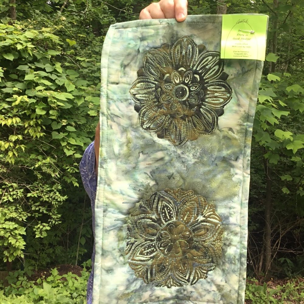 NWT. Hand Crafted Batik Runner/Wall Hanging
